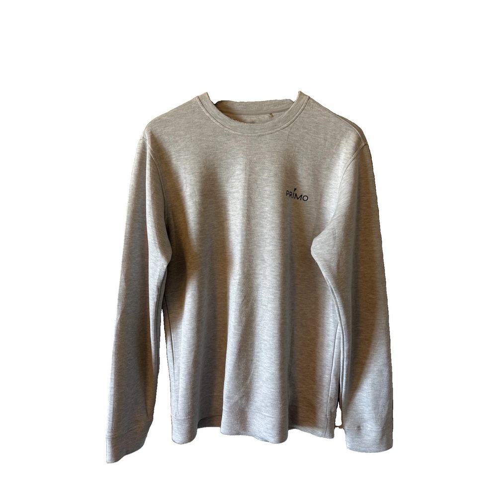 Primo Golf Crew Neck Pullover Sweater Mens Performance Top Gray Size Medium